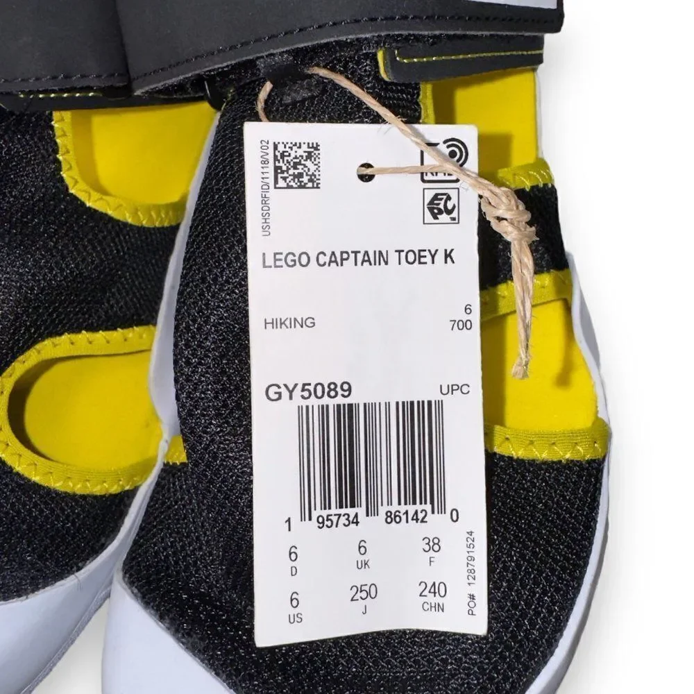 Adidas LEGO x Captain Toey J Sandals 'Black Yellow' GY5089 Youth 6‎